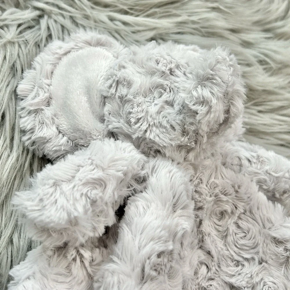 Danbar Gray Swirl Rosette Baby Elephant Lovie‎ Blankie Buddy